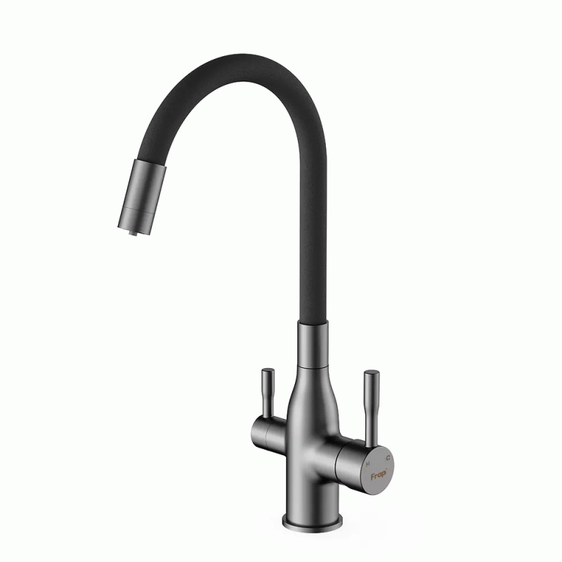 Смеситель для кухни под фильтр Frap F4396-15 с гибким изливом