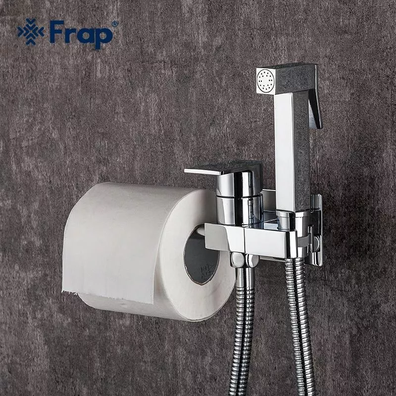 Гигиенический душ Frap F7512 с бумагодержателем, хром