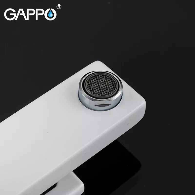 Смеситель для умывальника GAPPO G1017-8, белый/хром