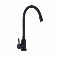 Змішувач для кухні з гнучким виливом Wezer EKO4E-01-BLACK