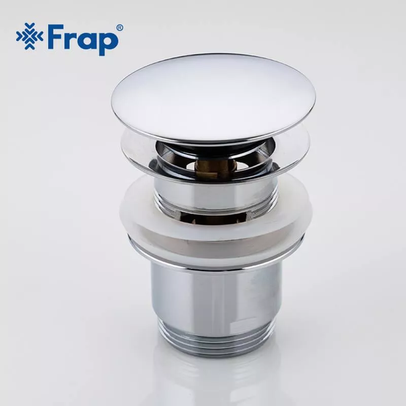 Донный клапан Frap F60, автомат, 1 1/4", хром