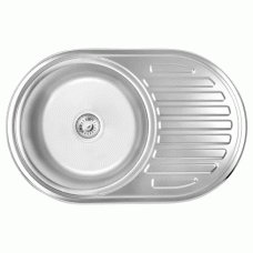 Кухонная мойка WEZER 7750(06) Satin 770x500x160 мм + сифон