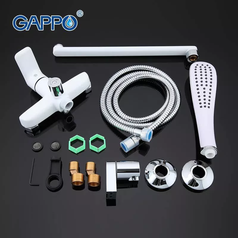 Смеситель для ванны GAPPO G2248, белый/хром