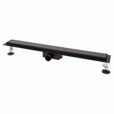 Трап для душу IT02-FT24/700, 700 мм, закалене скло, Black Glossy ITAL IT02-FT24/700BG