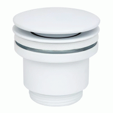 Донный клапан WEZER WHR-104-W, автомат, Ø63мм 1 1/4", белый