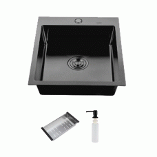 Мойка для кухни ITAL 500x500x215мм (3.0/0.8мм) ID 5050-B PVD Black