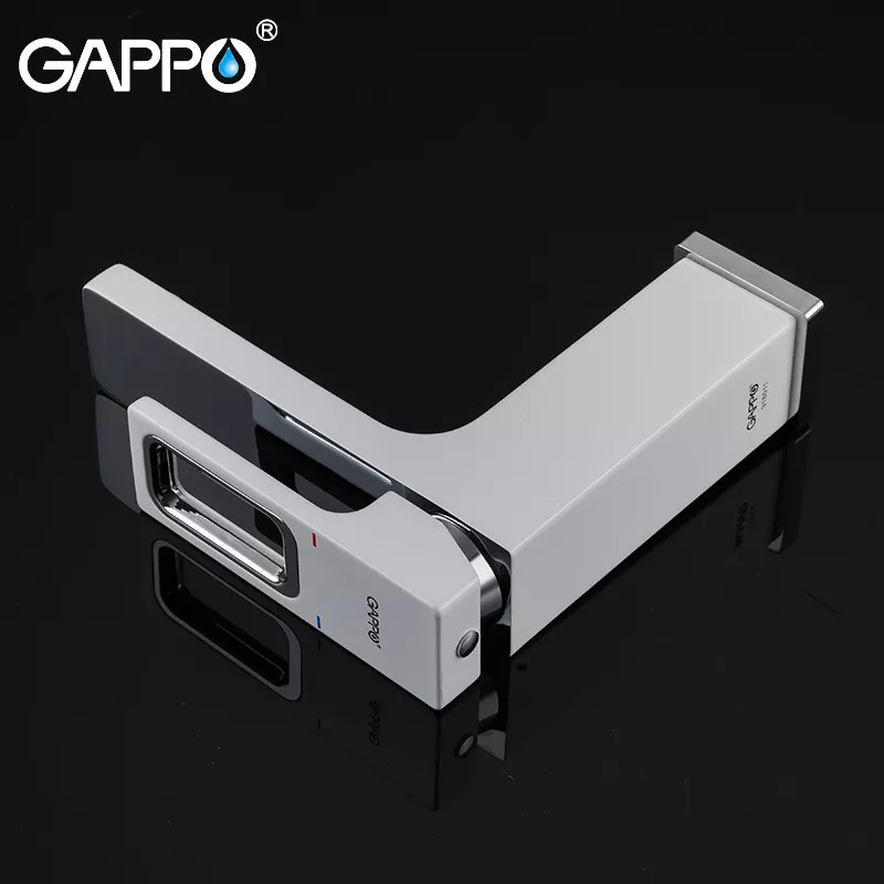Смеситель для умывальника GAPPO G1017-8, белый/хром