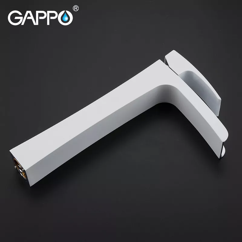 Смеситель для умывальника GAPPO G1007-31, белый/хром