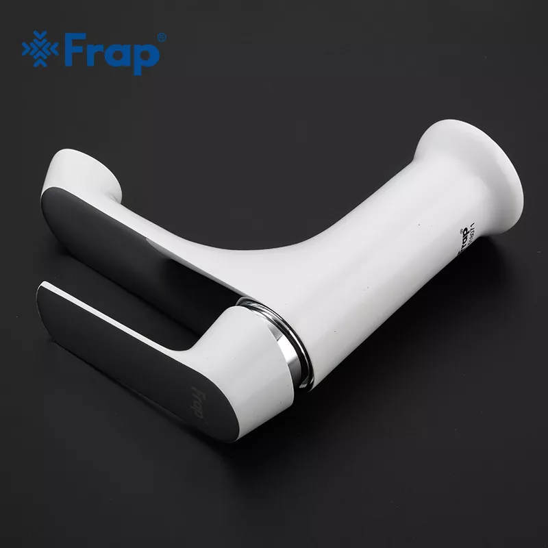 Смеситель для умывальника Frap F1031, белый/хром