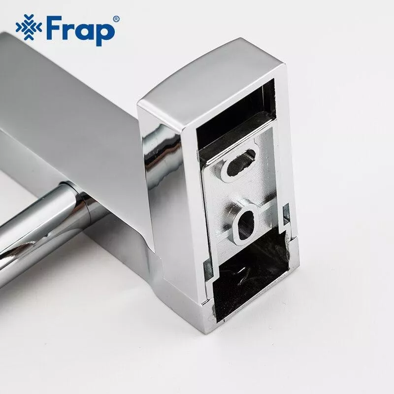 Полотенцедержатель Frap F1809 с 2-мя накладками, 600 мм, белый/хром