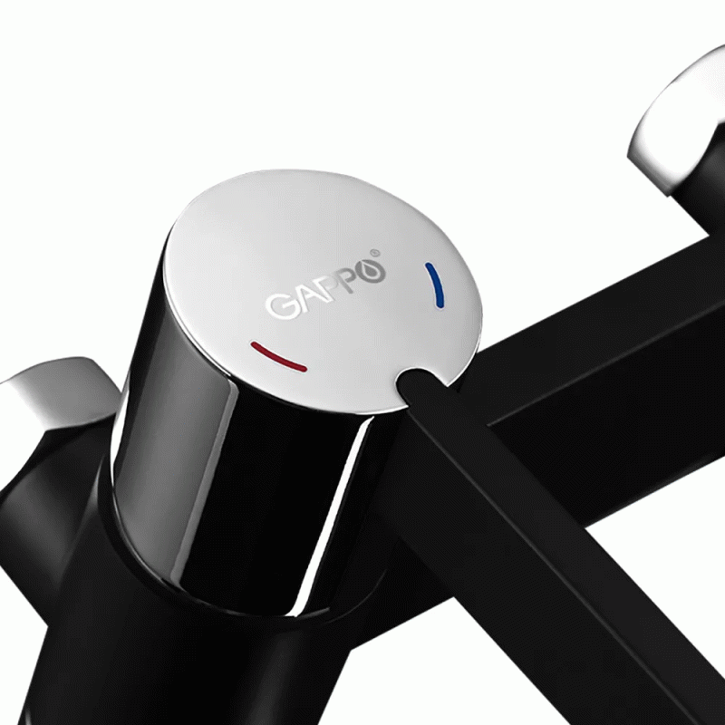 Змішувач для ванни GAPPO G3281, чорний хром