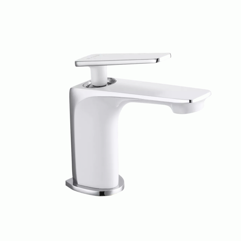 Смеситель для умывальника Frap F1058, белый/хром