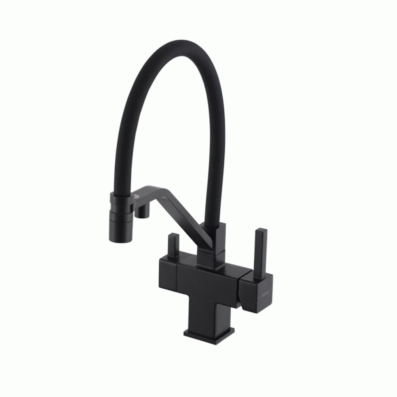 Смеситель для кухни под осмос GAPPO G4395-66 (черный)