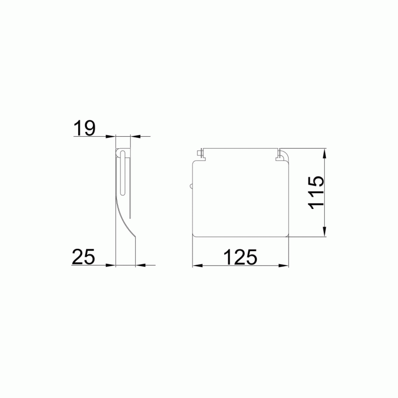 Паперотримач Frap F504, хром