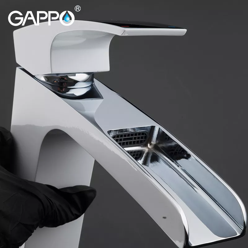 Смеситель для умывальника GAPPO G1007-31, белый/хром