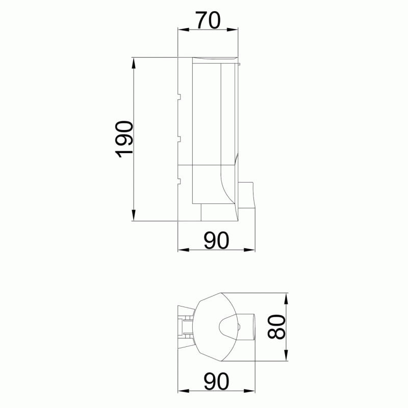 Диспенсер рідкого мила Frap F407, пластик, 380 мл