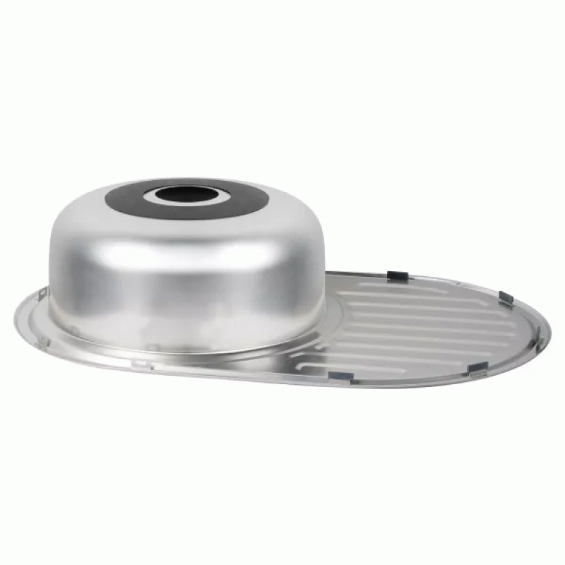 Кухонная мойка WEZER 7750(08) Satin 770x500x180 мм + сифон