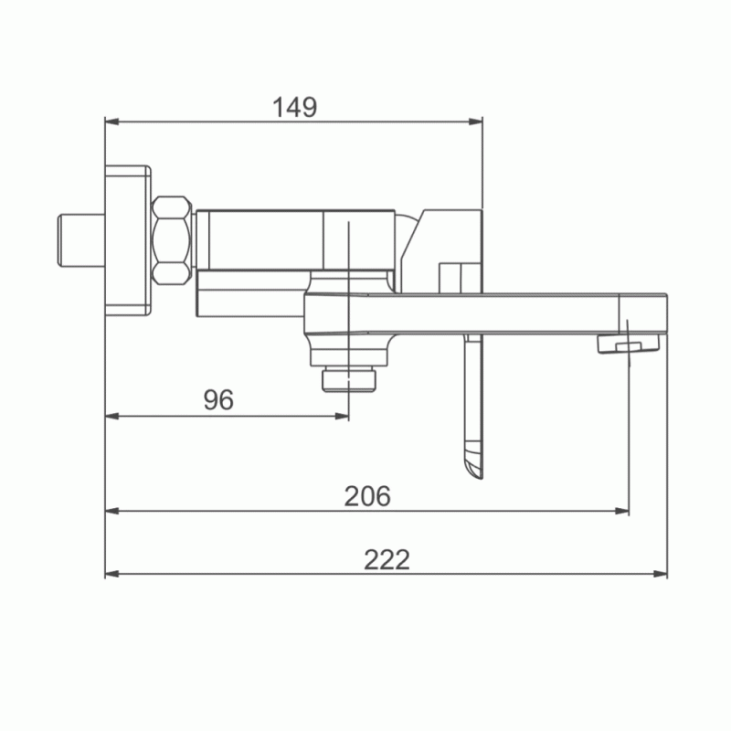 Змішувач для ванни GAPPO G3248, білий/хром