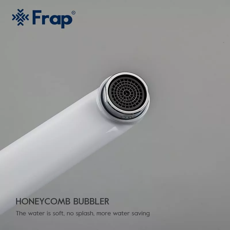 Смеситель для ванны Frap F2249, белый/хром
