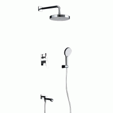  Встроенная душевая система FRAP F7175, 3 функции, латунь, хром
