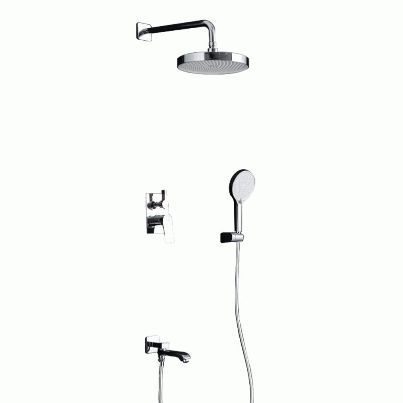  Встроенная душевая система FRAP F7175, 3 функции, латунь, хром