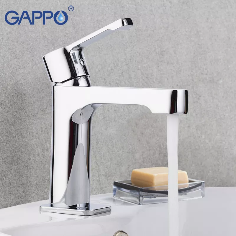 Смеситель для умывальника GAPPO G1002-2, хром