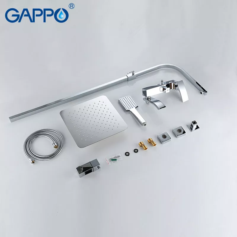 Душевая система GAPPO G2407, излив - переключатель на лейку, хром