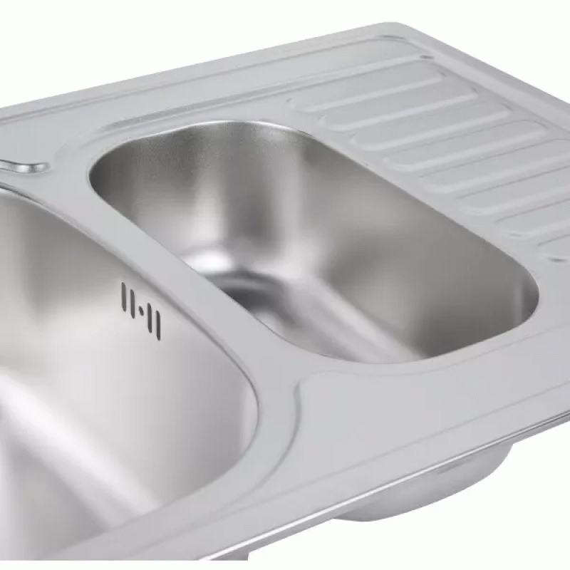 Кухонна мийка WEZER 7850(08) Satin 780x500x180 мм + сифон