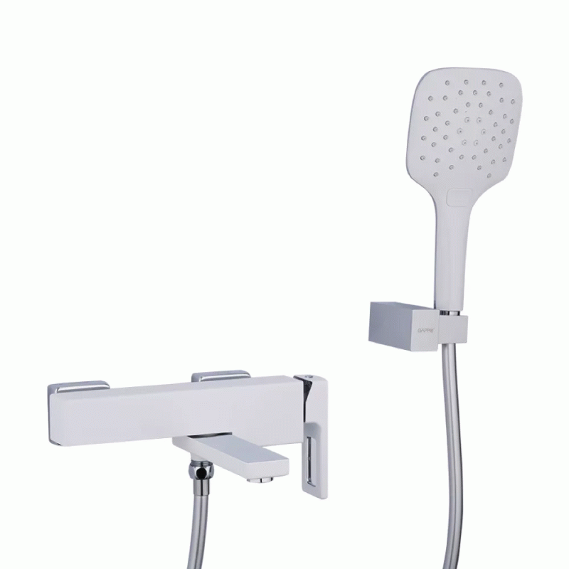 Смеситель для ванны GAPPO G3217-8, белый/хром