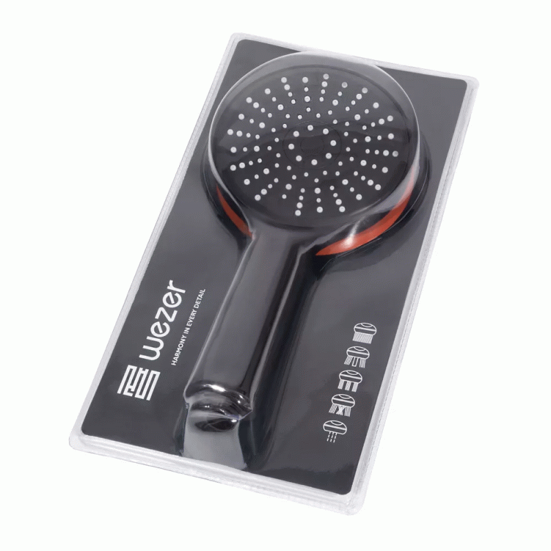 Ручний душ WEZER WKY-38 Black, 5-режимів