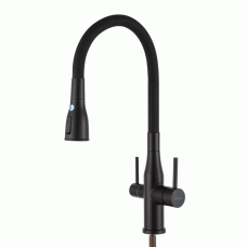 Смеситель для кухни под осмос GAPPO G4399-66 (черный)
