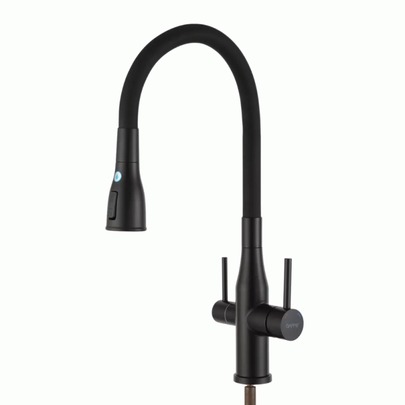 Смеситель для кухни под осмос GAPPO G4399-66 (черный)