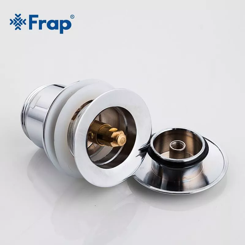 Донный клапан Frap F60, автомат, 1 1/4", хром