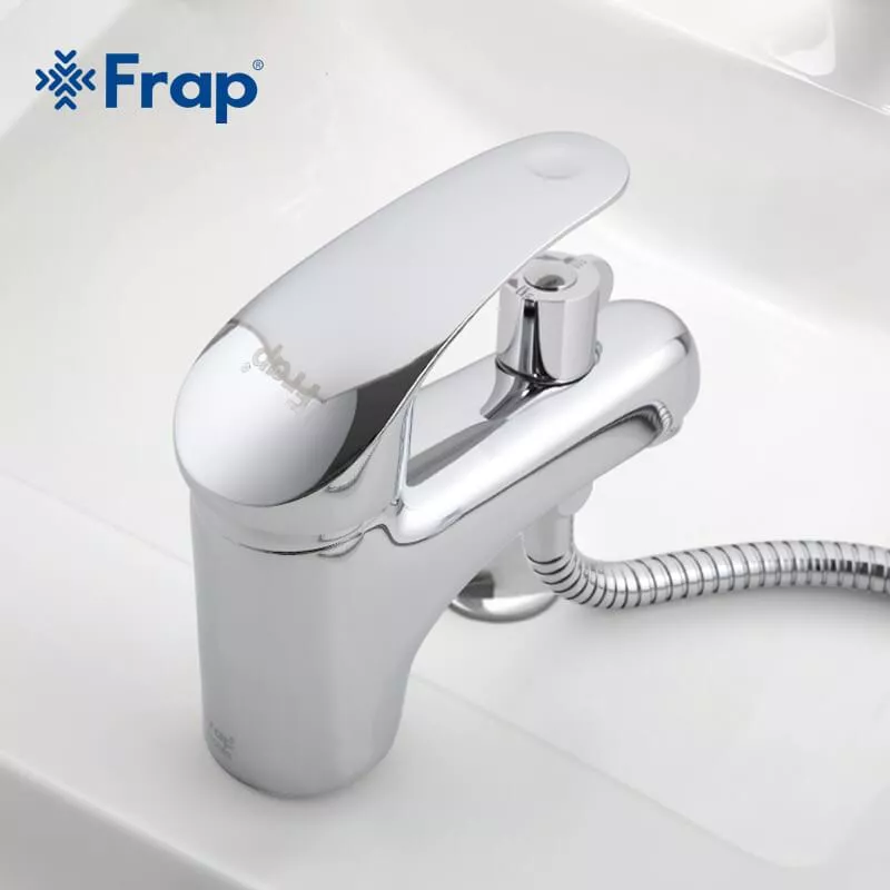 Змішувач для умивальника Frap F1221 з душовою лійкою, хром