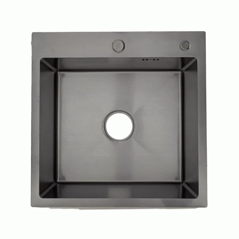 Мойка для кухни ITAL 500x500x215мм (3.0/0.8мм) ID 5050-G PVD Grey