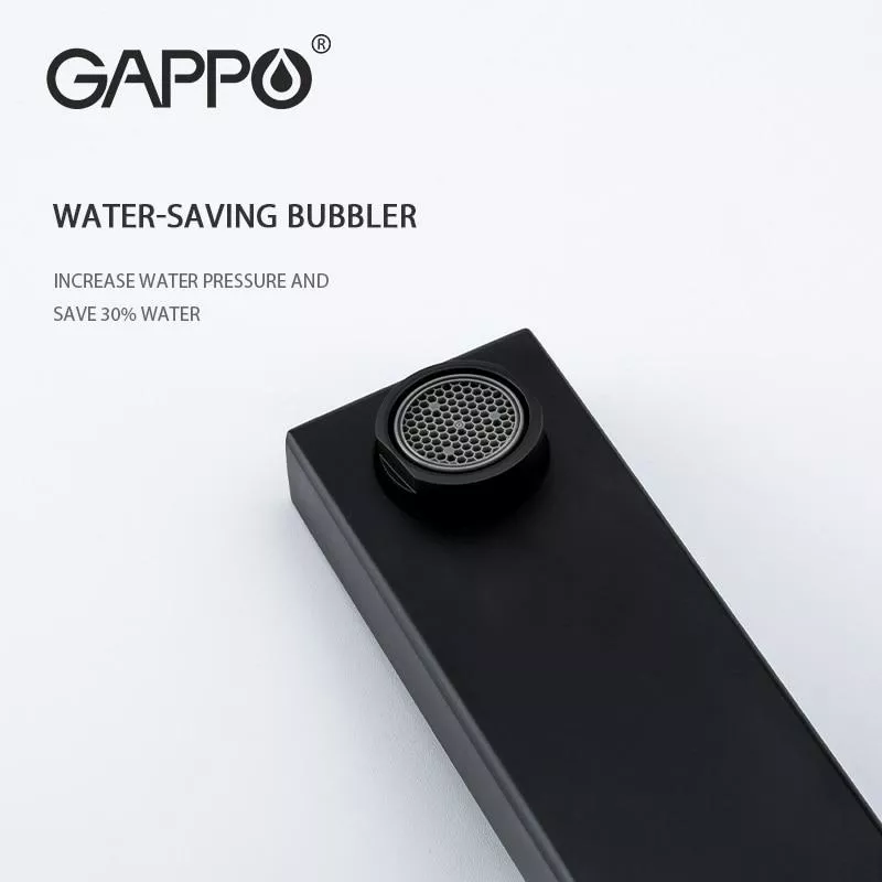 Смеситель для умывальника GAPPO G1017-16, черный