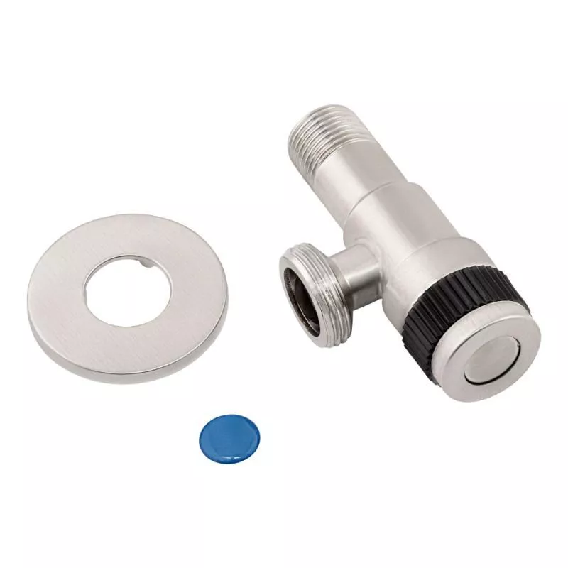 Кран приладовий WEZER SOL21В-12 1/2"x3/4" нержавіюча сталь