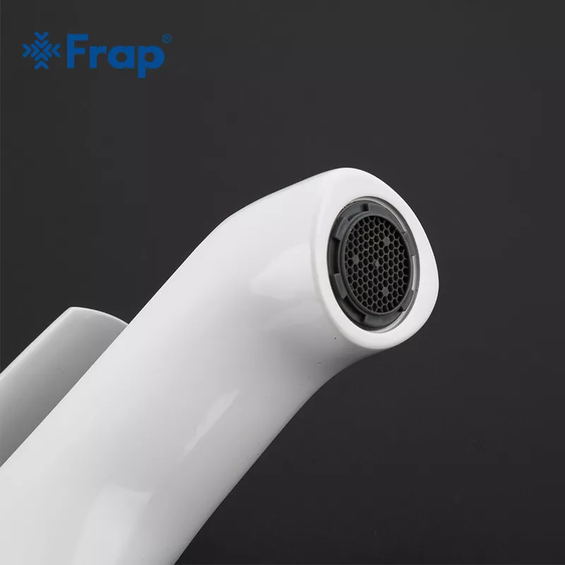 Смеситель для умывальника Frap F1031, белый/хром