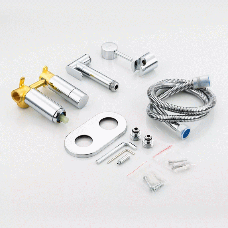 Гигиенический душ Frap F7508 с приборным краном 1/2", хром