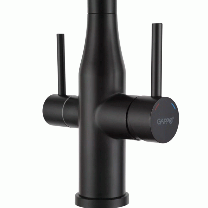 Змішувач для кухні під осмос GAPPO G4399-76 (чорний)