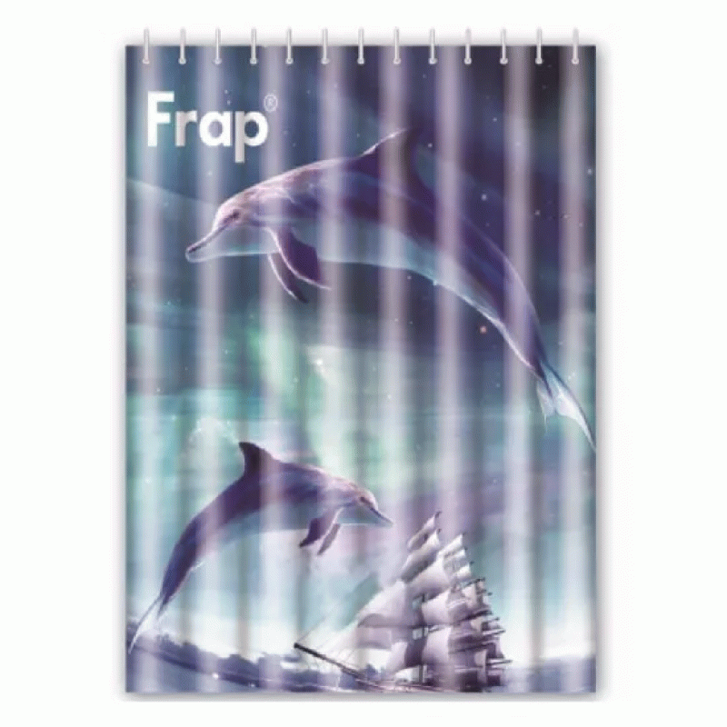 Шторка для ванной и душа Frap F8655, полиэстер, 180x200 см, "Океан"