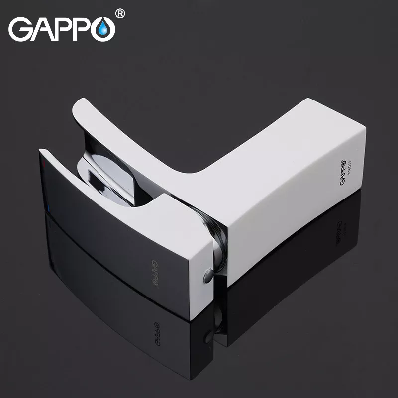 Смеситель для умывальника GAPPO G1007-30, белый/хром