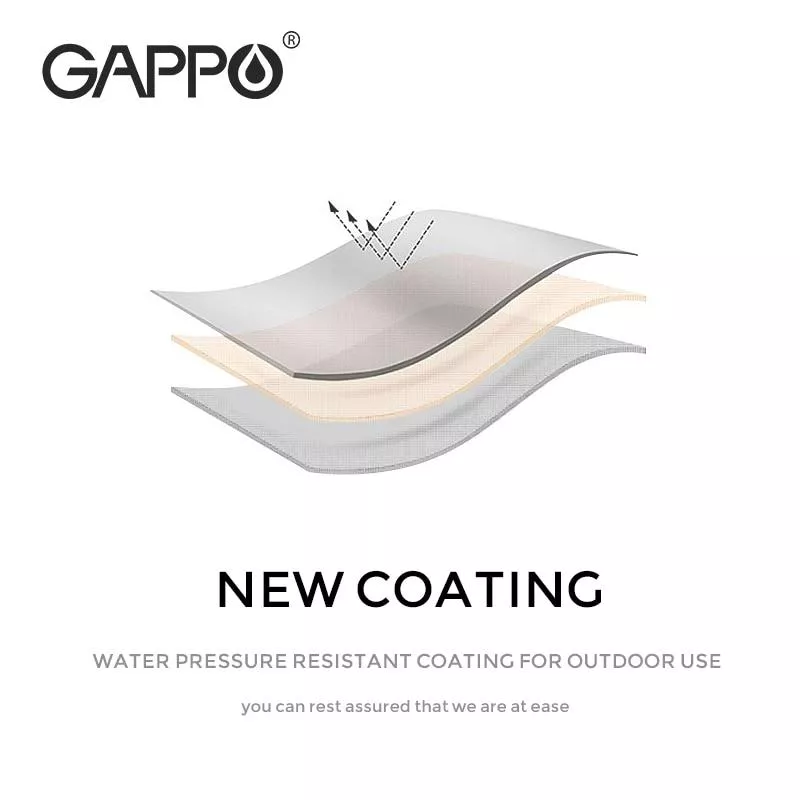 Штора для ванны GAPPO G8654, террилен-полиэстер, 18х200 см, белый