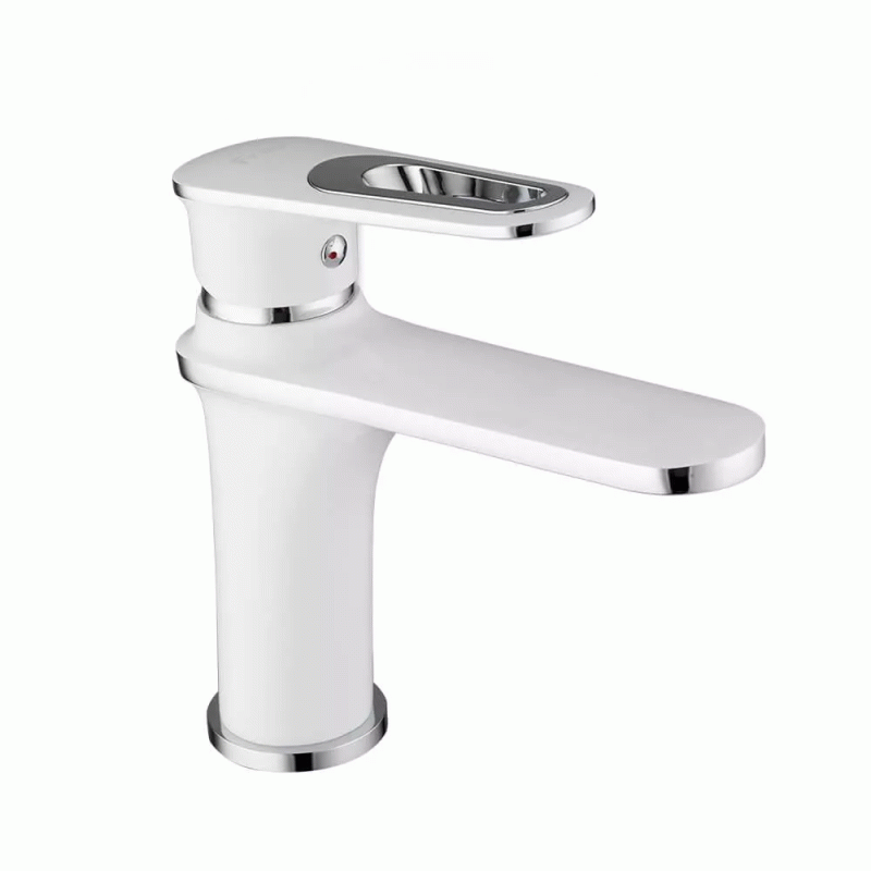 Смеситель для умывальника Frap F1049, белый/хром