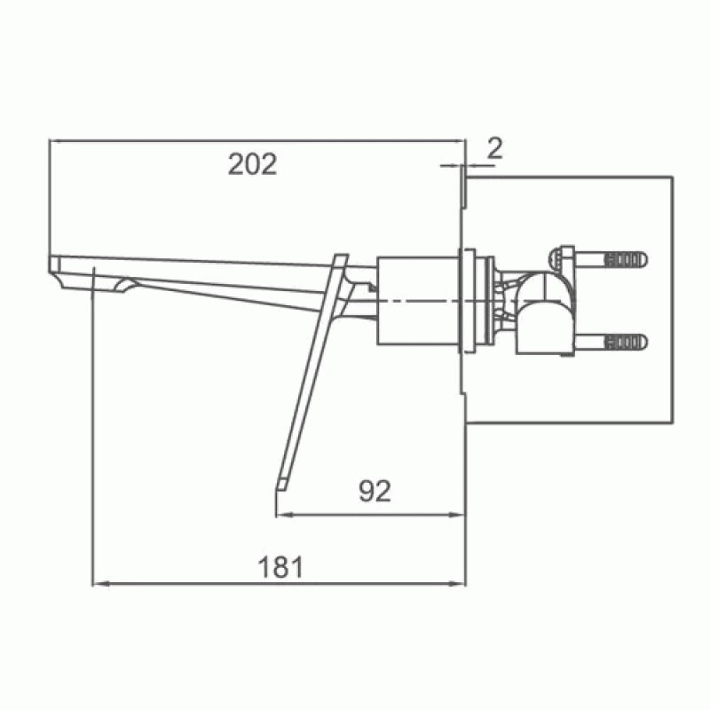 Смеситель для умывальника Frap F1057-22, черный/хром