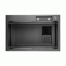 Мойка для кухни ITAL PROFI 750x450x215мм (3.0/0.8мм) ID 7545-BC PVD Black