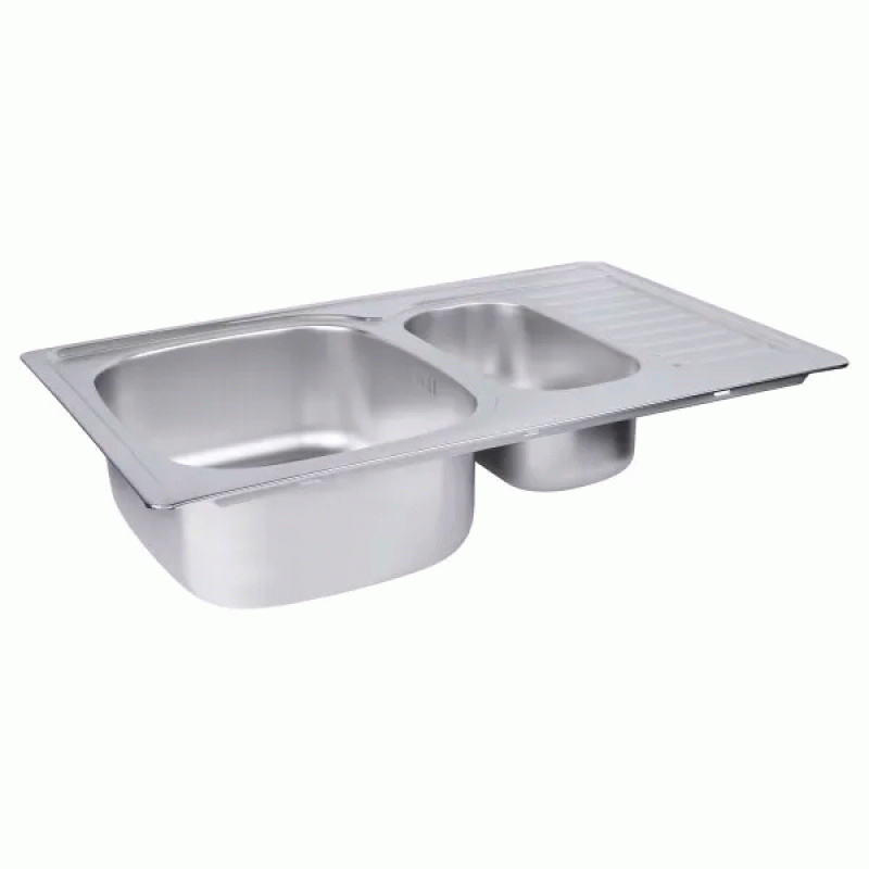Кухонна мийка WEZER 7850(08) Satin 780x500x180 мм + сифон