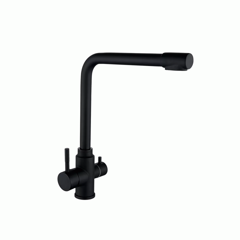Смеситель для кухни WEZER EKO4C-01-BLACK под фильтр обратного осмоса