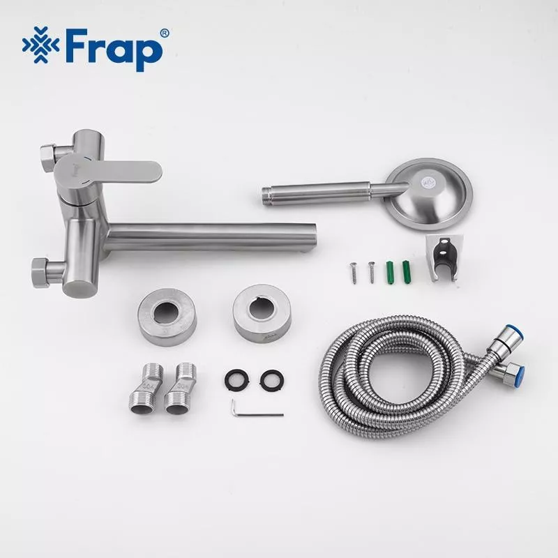 Смеситель для ванны Frap F32801, нержавеющая сталь.