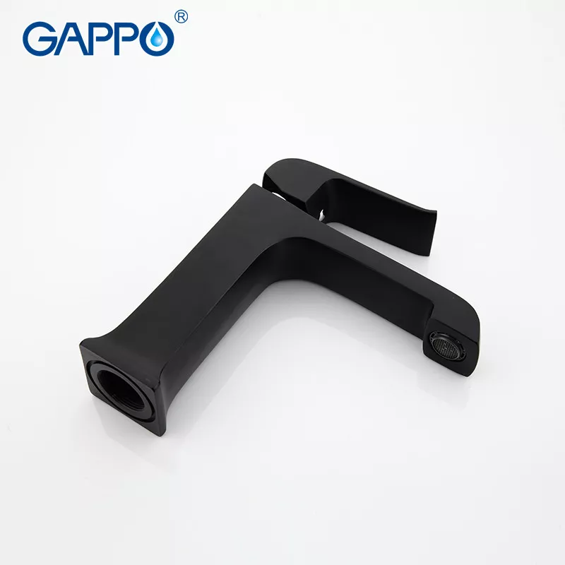 Змішувач для умивальника GAPPO G1050, чорний